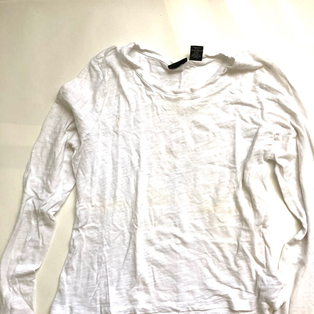 Rachel Zoe Linen Long Sleeve Basic Top